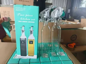 2 Pack 17oz Oil Dispenser Set Oil Bottles