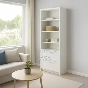 6-Tier Bookshelf With 2 Drawers