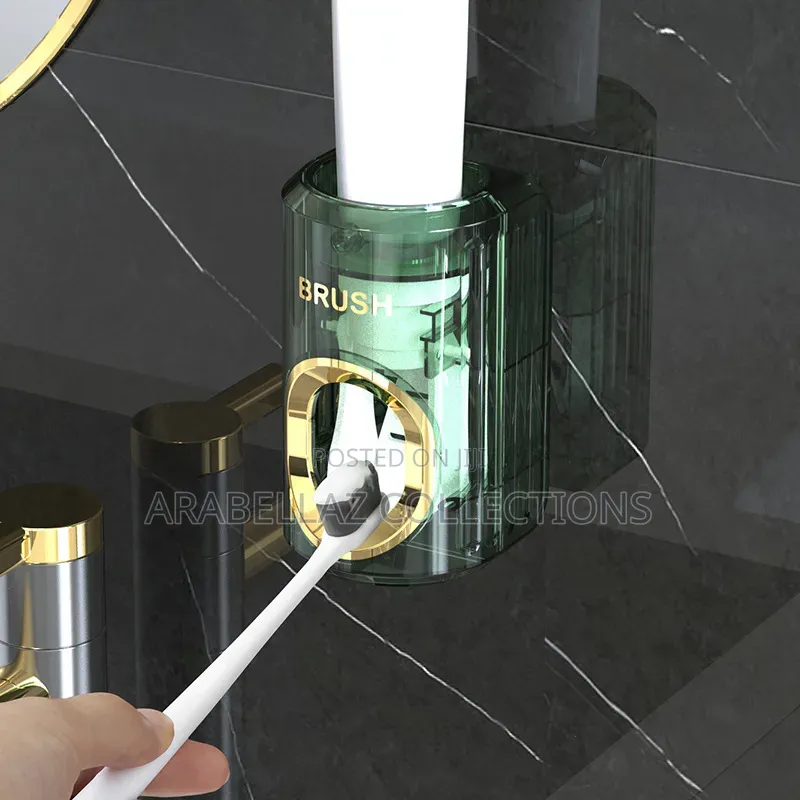 Luxury Automatic Wall-Mounted Plastic Automatic Toothpaste Dispenser