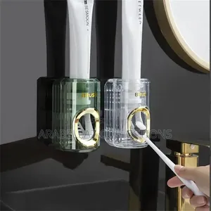 Luxury Automatic Wall-Mounted Plastic Automatic Toothpaste Dispenser