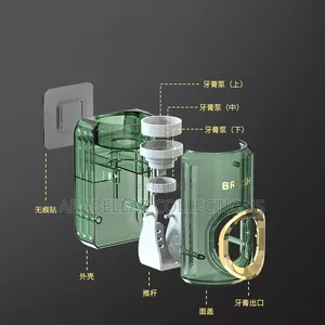 Luxury Automatic Wall-Mounted Plastic Automatic Toothpaste Dispenser