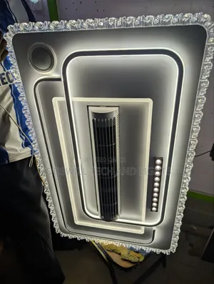 Crystal Chandelier With Bladeless Fan