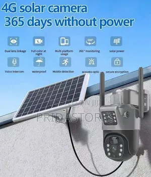 Outdoor Solar Powered Double Lens 4g CCTV