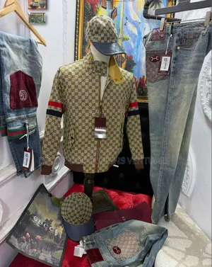 *Premium Quality Luxury Gucci Jacket Shirt Gucci Combo Gucc Jack