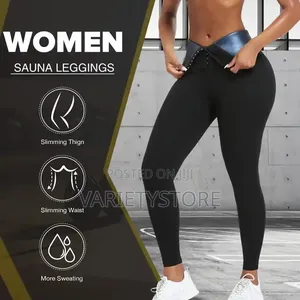 Womens High Waist Weight Loss Sweat Sauna Leggings