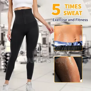 Womens High Waist Weight Loss Sweat Sauna Leggings