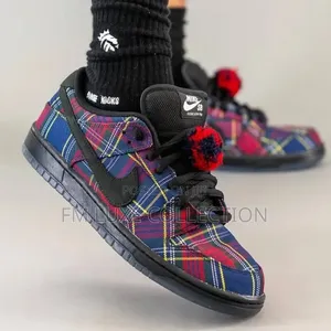 Nike Sb Dunk Pro Tartan Plaid Sneakers