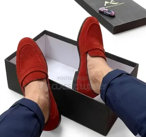 Pure Quality Luxury Men's Suede Shoes Well Banded Package
