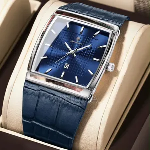 Men Leather Poedagar Wristwatch