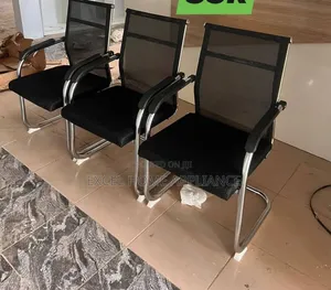 Modern Mesh Visitor Office Chair (Black)
