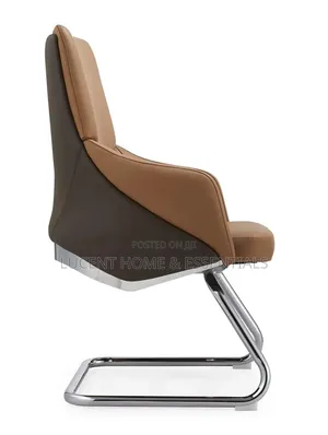 Luxury Ergonomic Executive Office Chair Dual Tone Leather