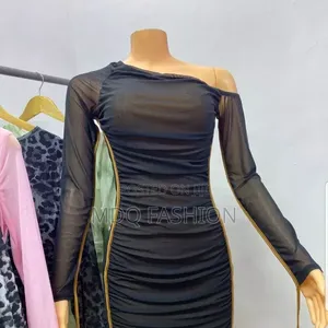 Elegant Women's Black Evening Gown