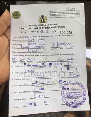 Birth Certificate