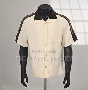 Top Notch Luxury Men's Shirts Louis Vuitton Best Quality Well Banded