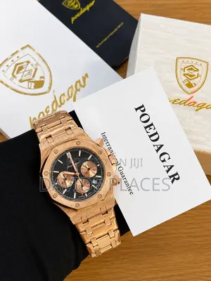 Poedagar Chain Strap Working Chronograph Water Resistance Wristwat