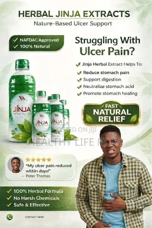 Struggling With Stomach Ulcer Pain, Get Jinja Herbal Extract Help