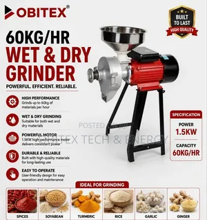 Wet And Dry Electric Grinder–2hp Commercial Grinding Machine (60kg/Hr)