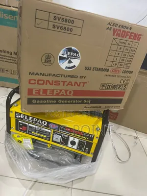 Elepaq Constant Sv6800 Long-Lasting Petrol Generator