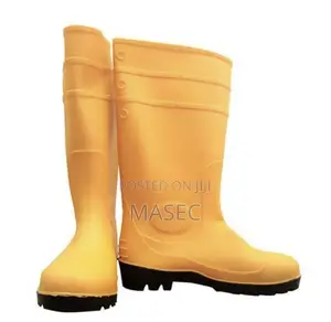 Short Steel Toe Waterproof Rubber Safety Rain Boots