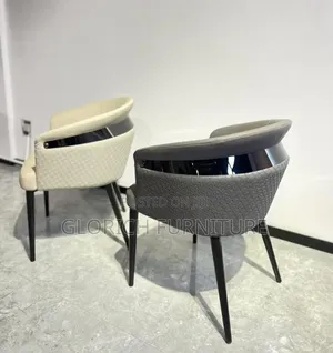 Barrel Dining Chair–Quilted Leatherette Tubchair With Gloss Back Panel