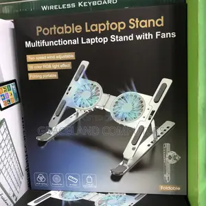 Foldable Portable Laptop Stand With Cooling Fan