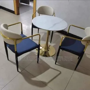 Original Round Marble-Top Dining Set