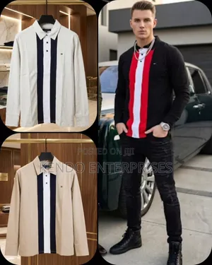Multicolor Long Sleeve Polo