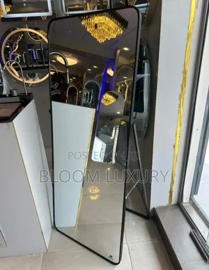 Full Dressing Plain Mirror (Gold and Black)