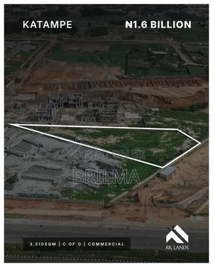 3,310 SQM of Land in Katampe for Sale