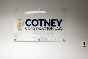 Wall Mounted Acrylic Sign