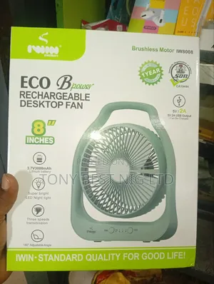 Iwin Table Rechargeable Fan 8"Inches