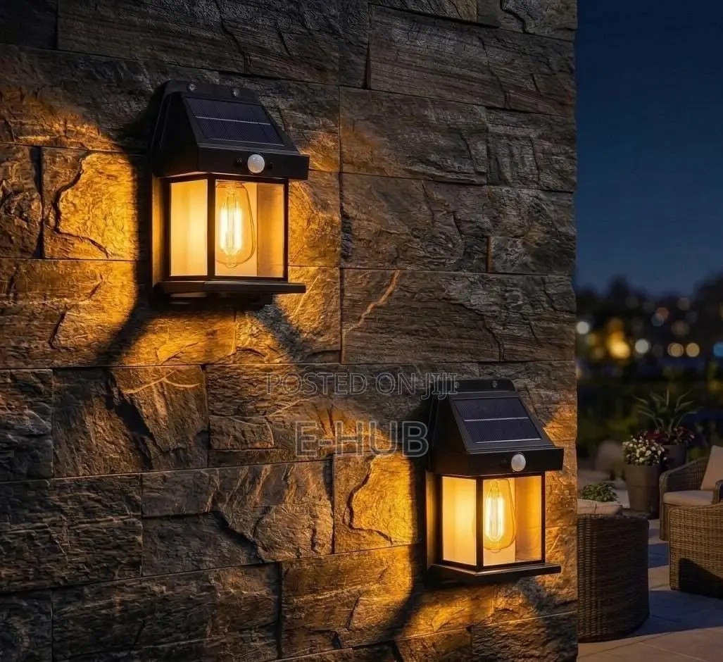 Solar Wall Lantern With Motion Sensor
