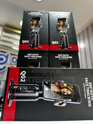 Q02 360 Degree Auto Face Tracking Selfie Stick Tripod