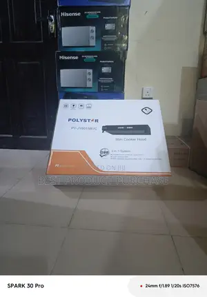 Polystar 2-in-1 Slim Extractor Hood Pv-jy6015bvc - Brand New