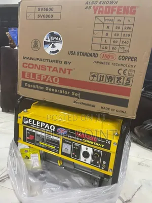 Elepaq Constant Generator Sv6800 With High Output Capacity