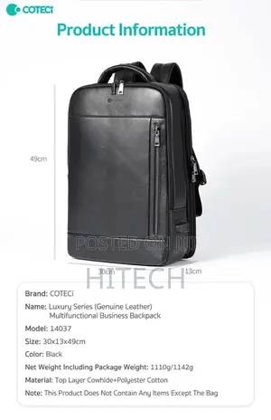 Coteetci 14037 Luxury Series Business Backpack