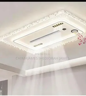 Modern Invisible Bladeless Led Ceiling Fan Light Restaurant Fan Lamp