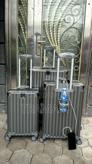 Premium 3pcs Aluminum Luggage Set Available in Ikeja