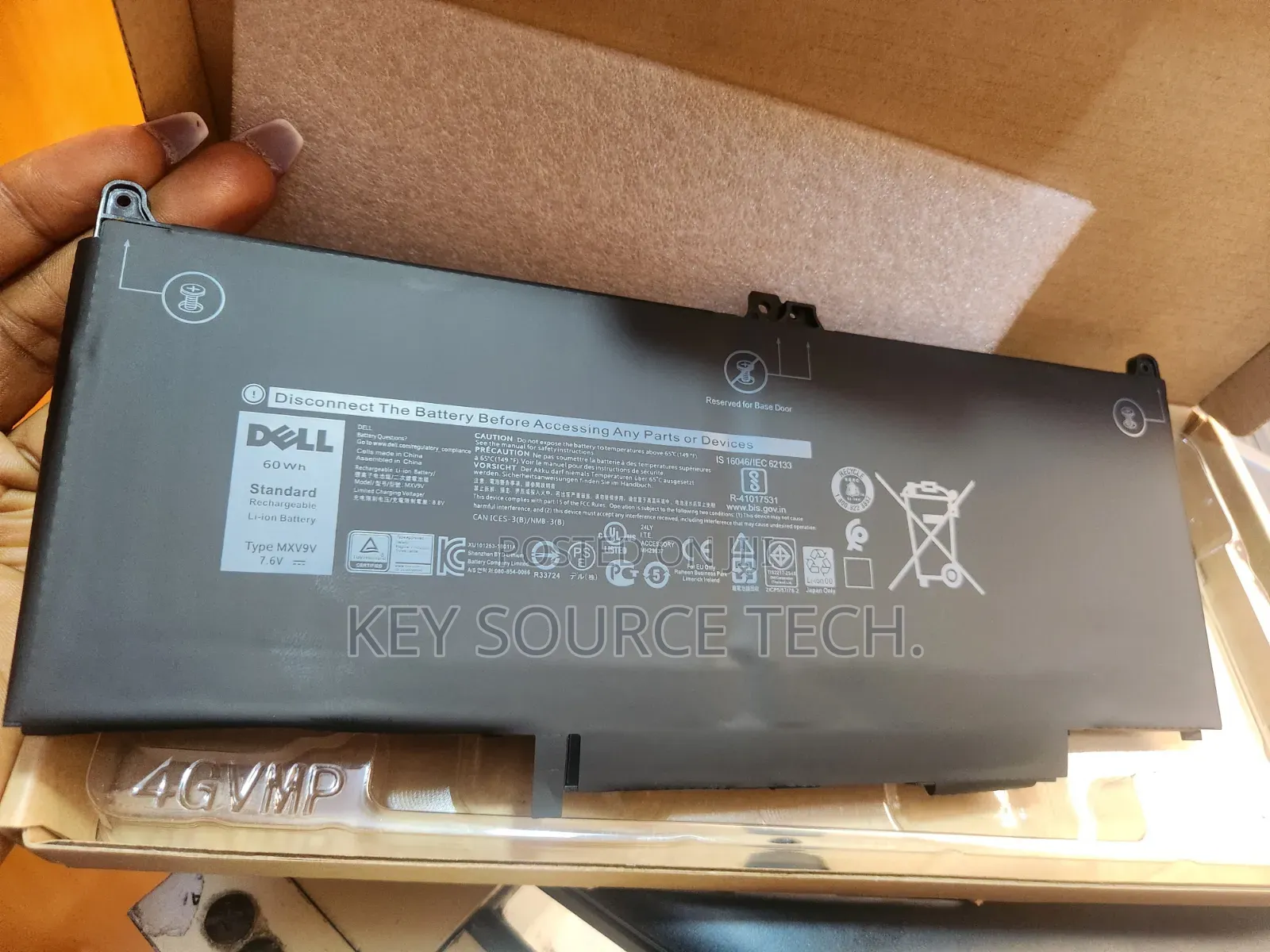 Battery for Dell Latitude 5300 5310 7300 7400 E5300 E5310 E7300 E7400