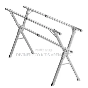 Foldable Telescopic Stainless Steel Clothes Drying Rack Hanger