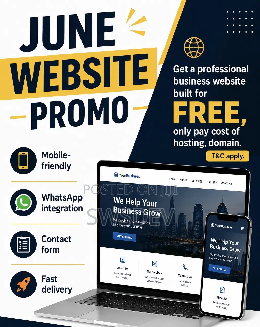 Free Website Design – Pay Only for Domain Hosting
