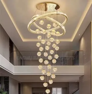 Luxury Double Head Led Chandelier - Gold Black Pendant Lamp for Home