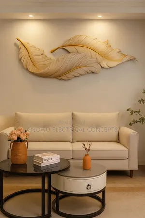 Modern Design Scandinavian Villa Home Feather Wall Light White Black