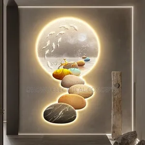 Modern Wall Decor Light Creative Crystal Ceramic Wall Lamp Living Room