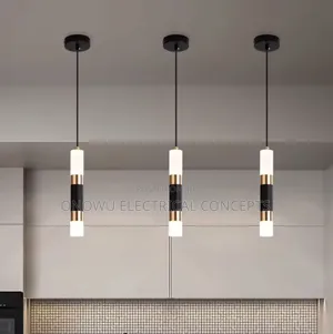 Modern Led Tube Home Decoration Pendant Lamps Metal Body Acrylic