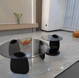 Aesthetic Round Glass Center Table