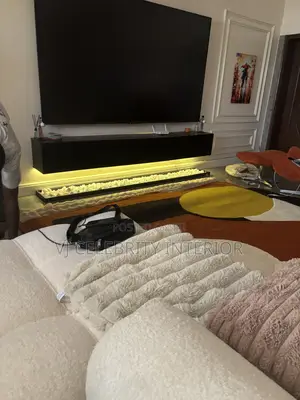 Brand New TV Consoles 8ft With Marble Stones and Light.
