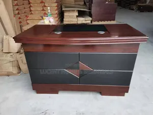 Luxury Executive Office Desk With Built-in Leather Pad - Brand New