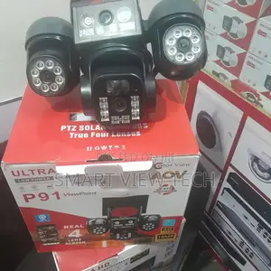 4-Lens Ai Solar CCTV Camera – 4g Wireless Security Camera With Double