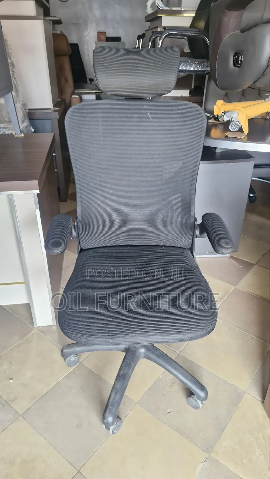 Executive Ergonomic Mesh Office Chair With Adjustable Headrest